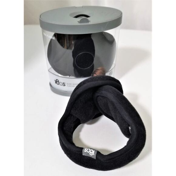 180'S Tec Fleece Ear Warmers Muffs Black - Picture 3 of 11